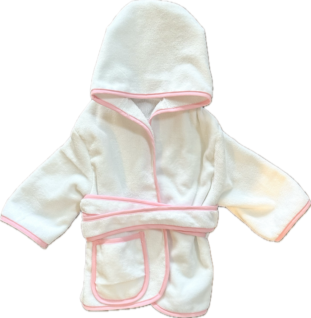 Terry Velour Children's Robe, Light Pink Multi  Stitchmonograms   