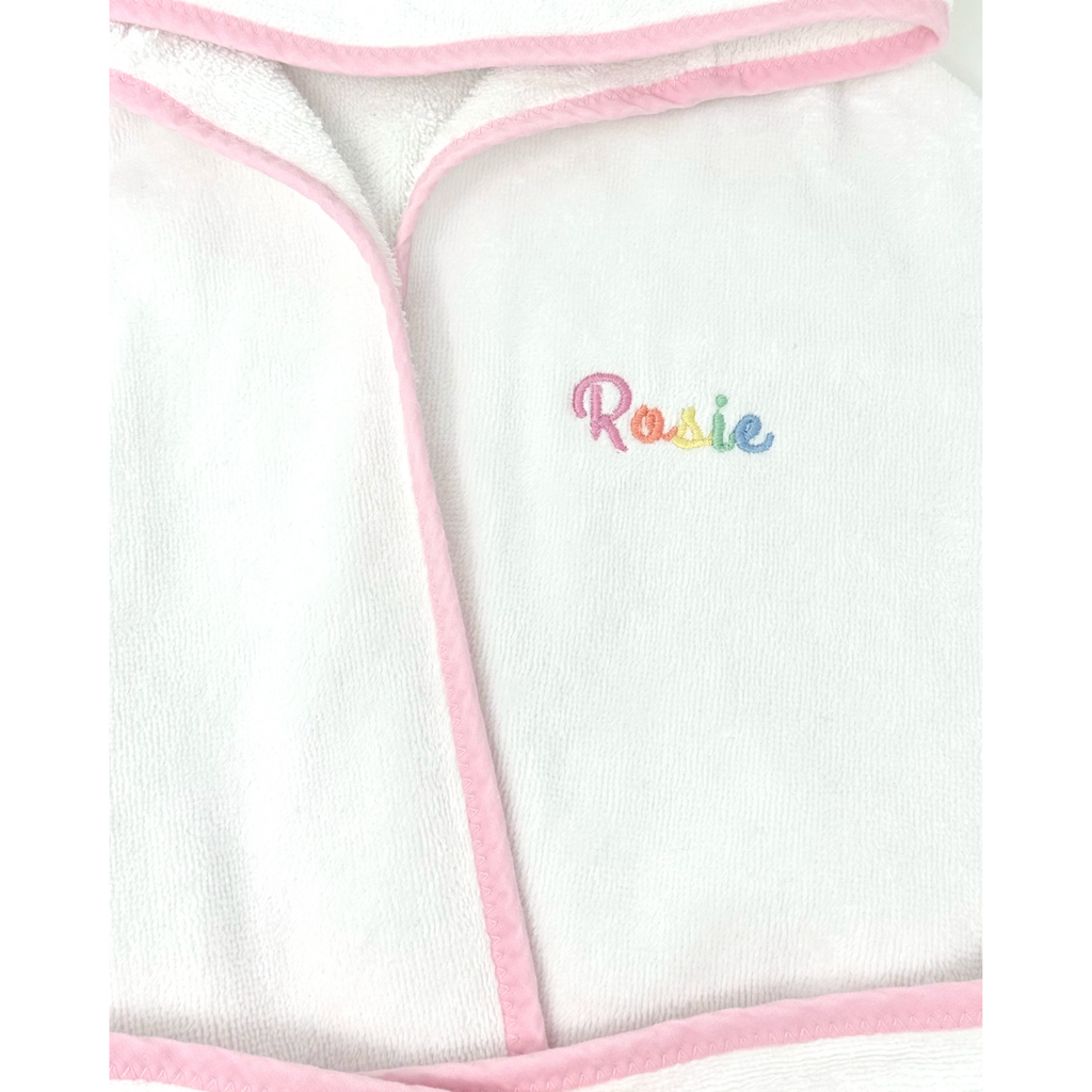 Terry Velour Children's Robe, Light Pink Multi  Stitchmonograms   