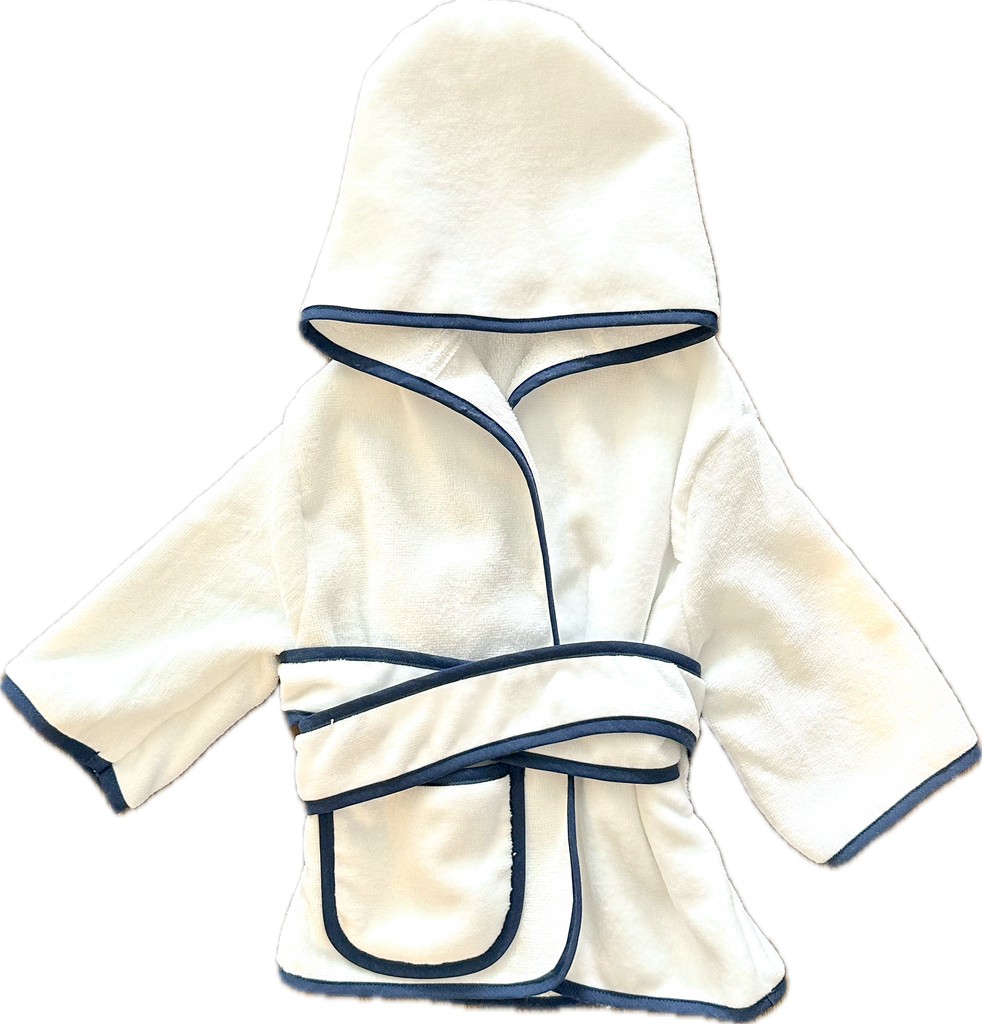 Terry Velour Children's Robe, Navy  Stitchmonograms   