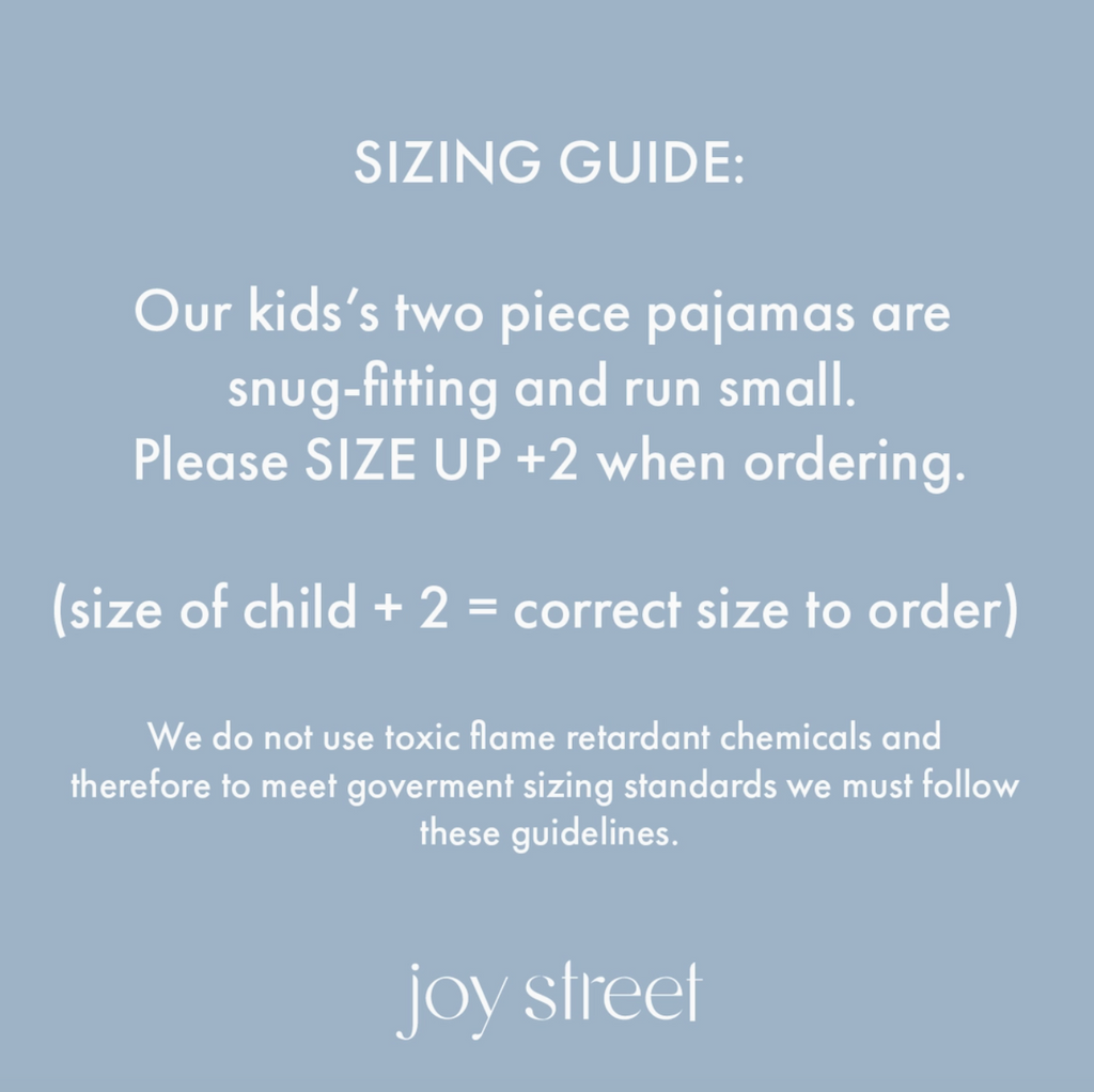 Joy Street Chicago Two Piece Kids Pajamas, Blue  Stitchmonograms   