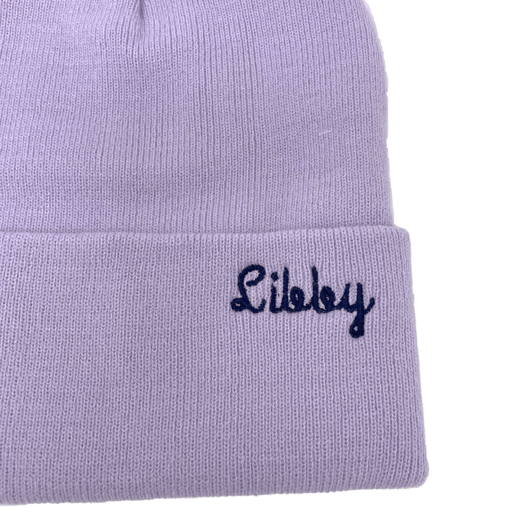 Custom Beanie, Lilac  Stitchmonograms   