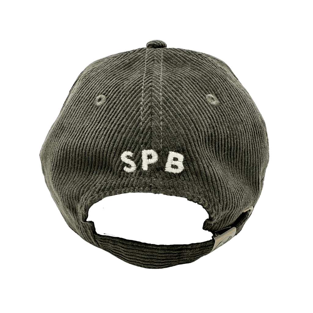 Corduroy Initial Hat, Olive  Stitchmonograms   