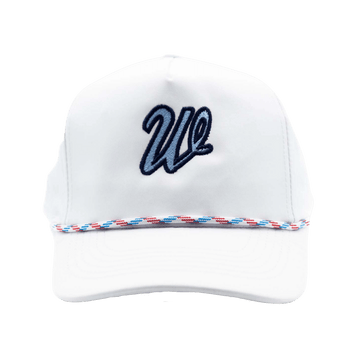 Custom Embroidered Rope Hat, White  Stitchmonograms   