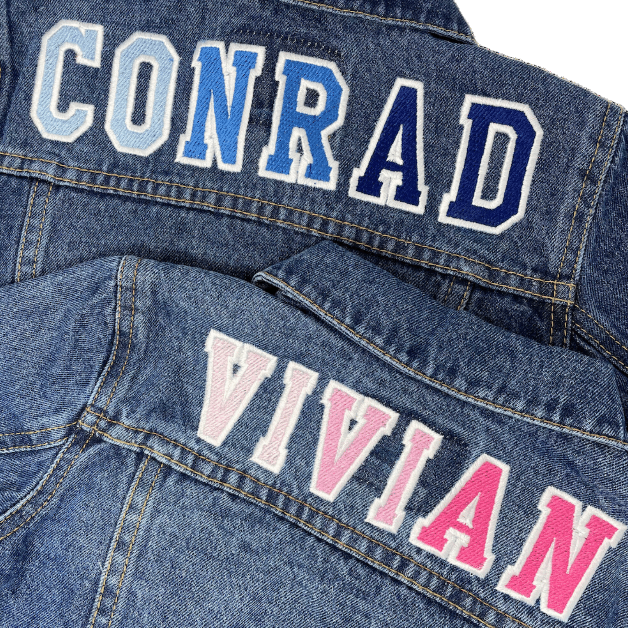 Kid's Jean Jacket With Custom Name –