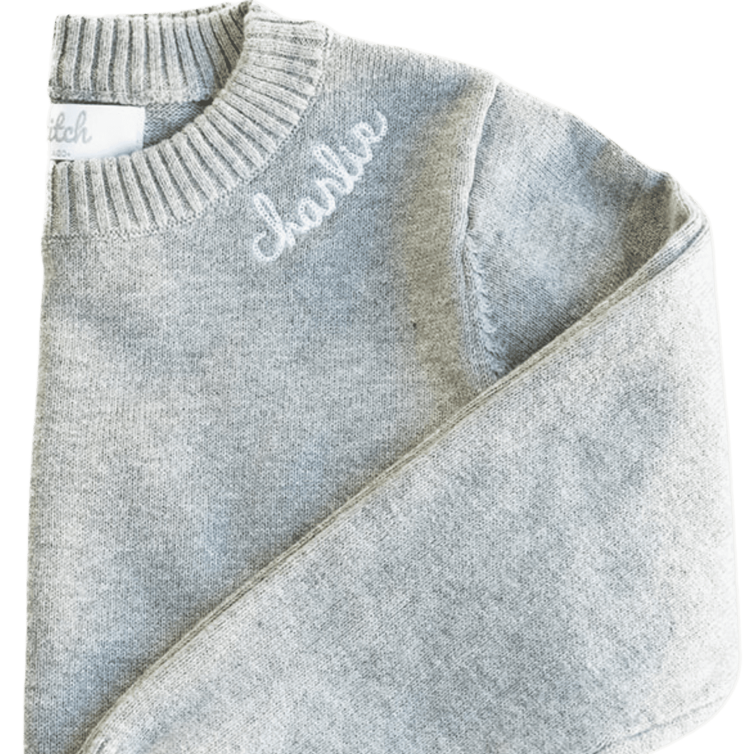 Women's Long Sleeve Embroidery Graphic Detailed Sweater main image 1