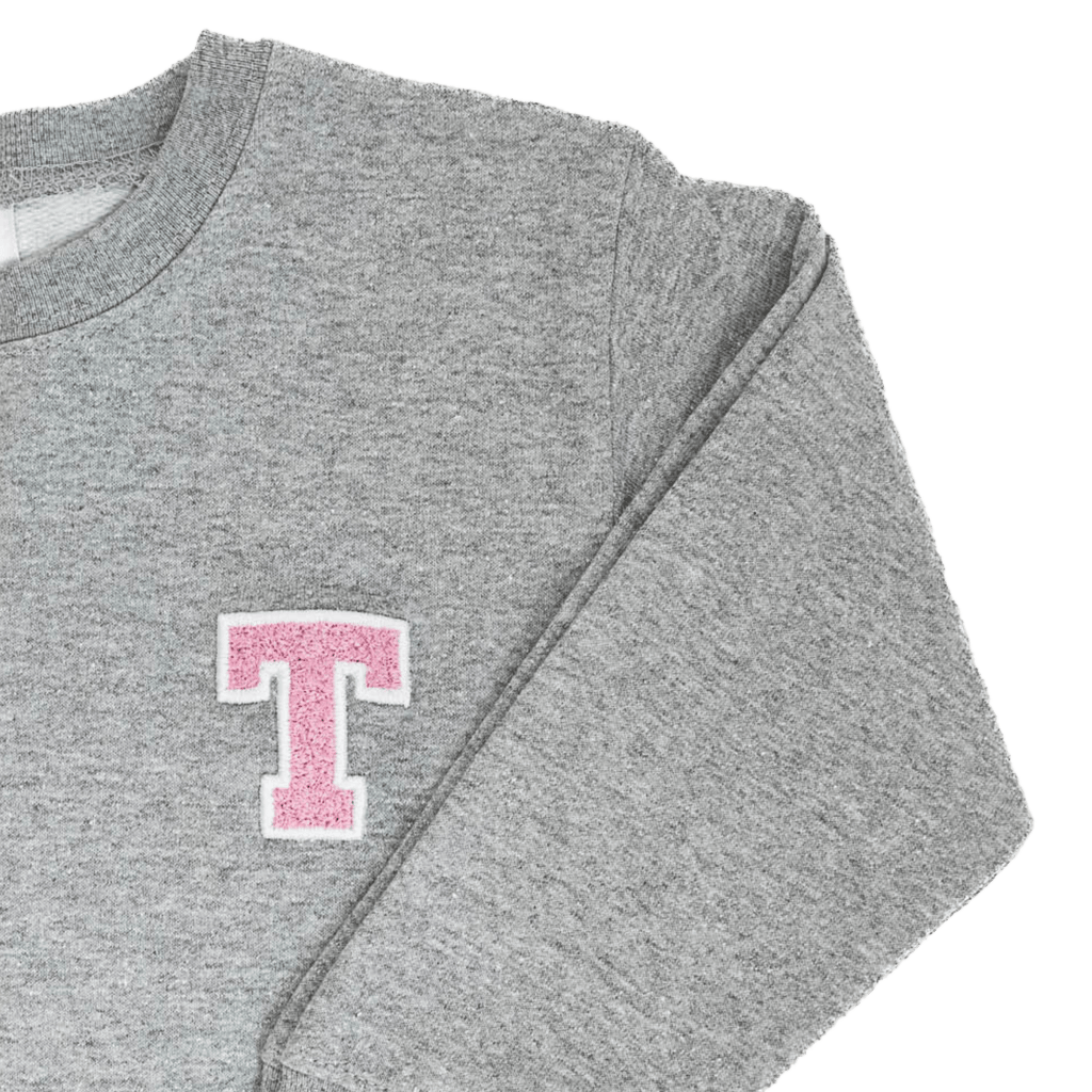 Varsity Sweatshirt, Gray  Stitchmonograms   